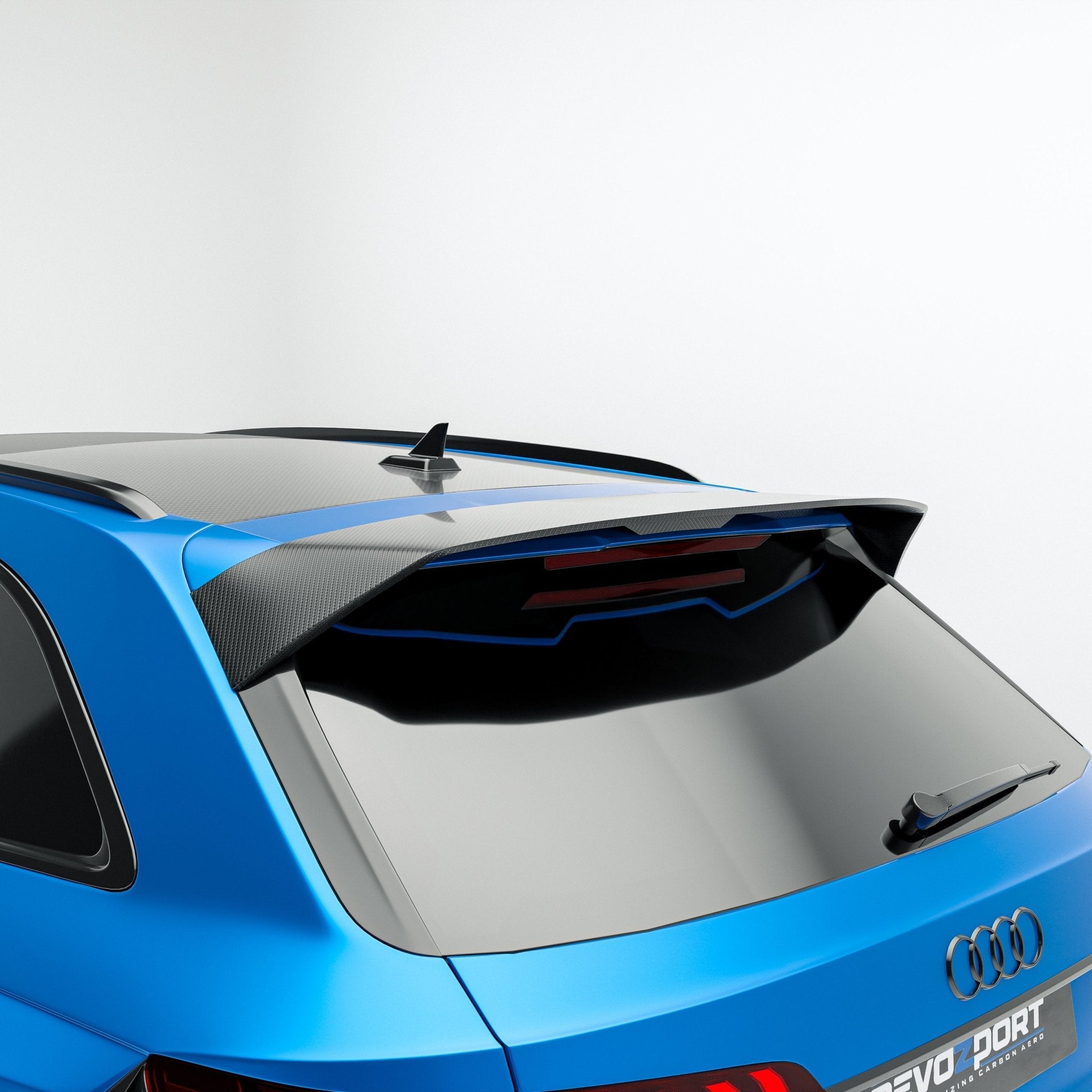 REVOZPORT - AUDI RS4 B9.5 DRY CARBON FIBER ROOF SPOILER - Aero Carbon UK