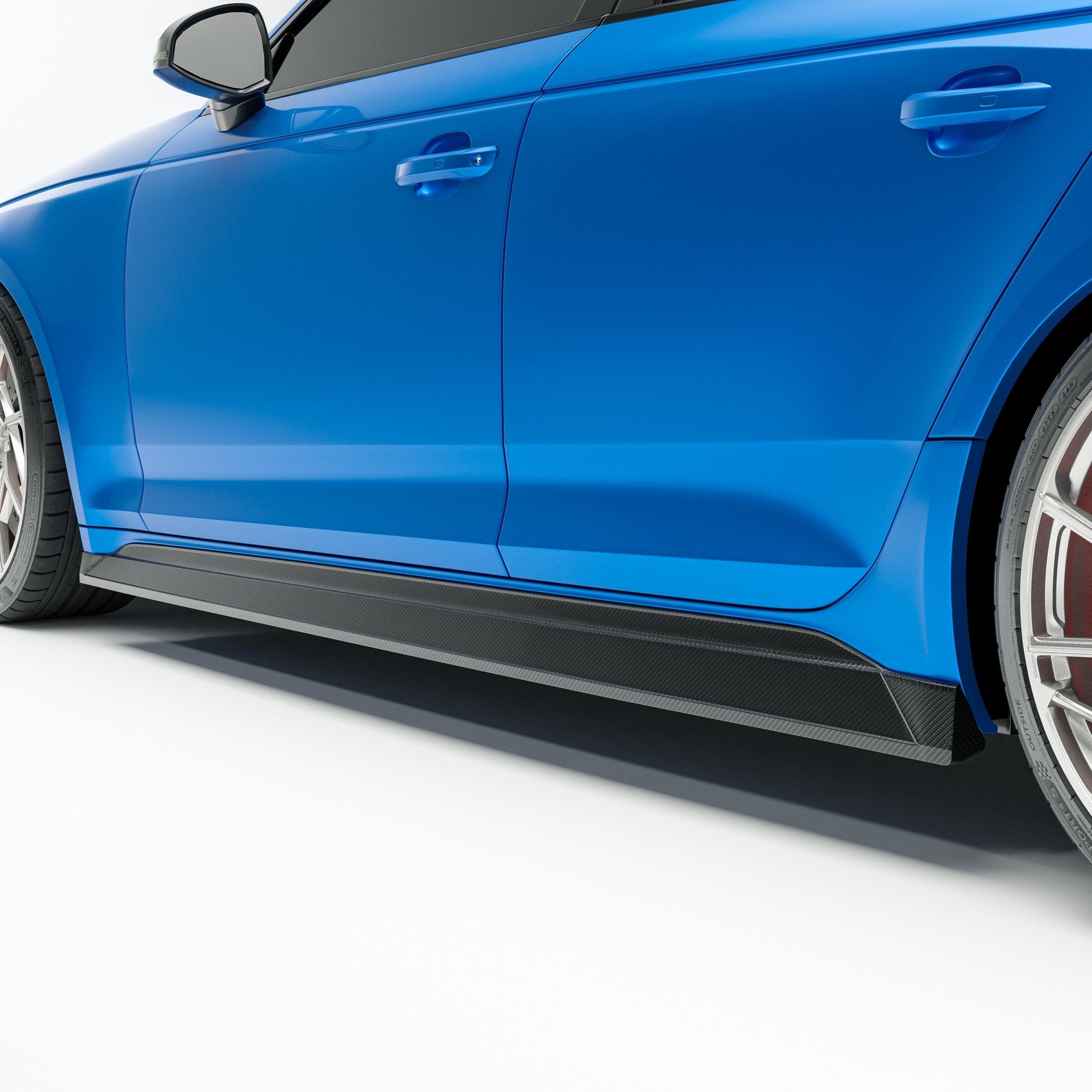 REVOZPORT - AUDI RS4 B9.5 DRY CARBON FIBER SIDE SKIRTS - Aero Carbon UK