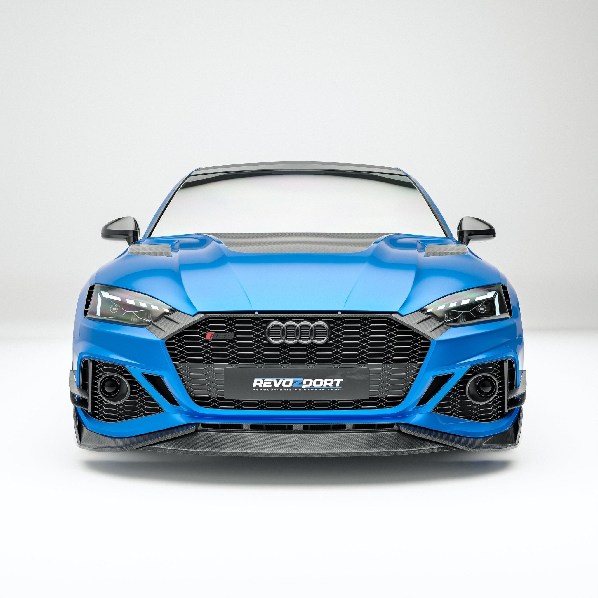 REVOZPORT - AUDI RS5 B9.5 CARBON FIBRE FRONT GRILLE TRIM - Aero Carbon UK