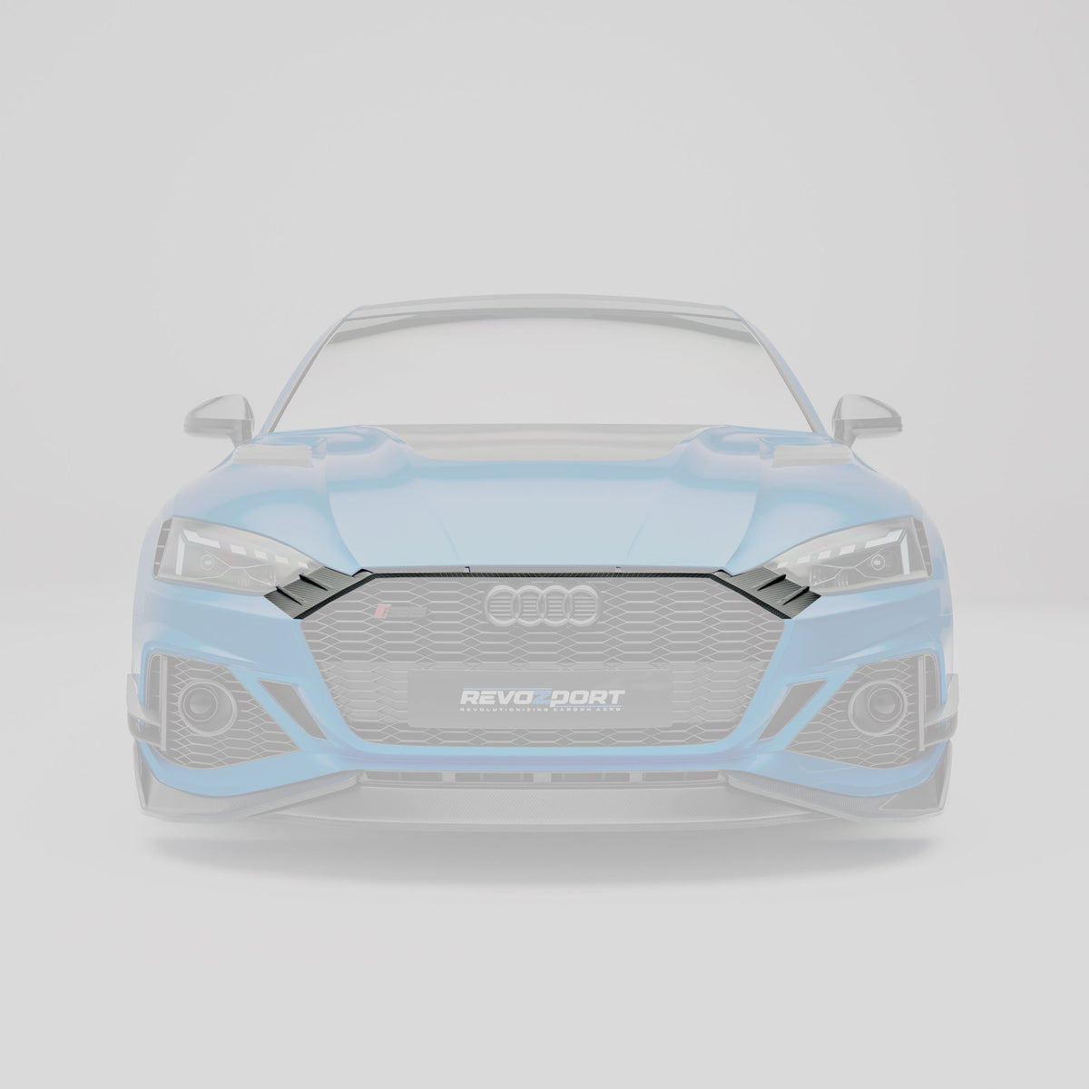 REVOZPORT - AUDI RS5 B9.5 CARBON FIBRE FRONT GRILLE TRIM - Aero Carbon UK