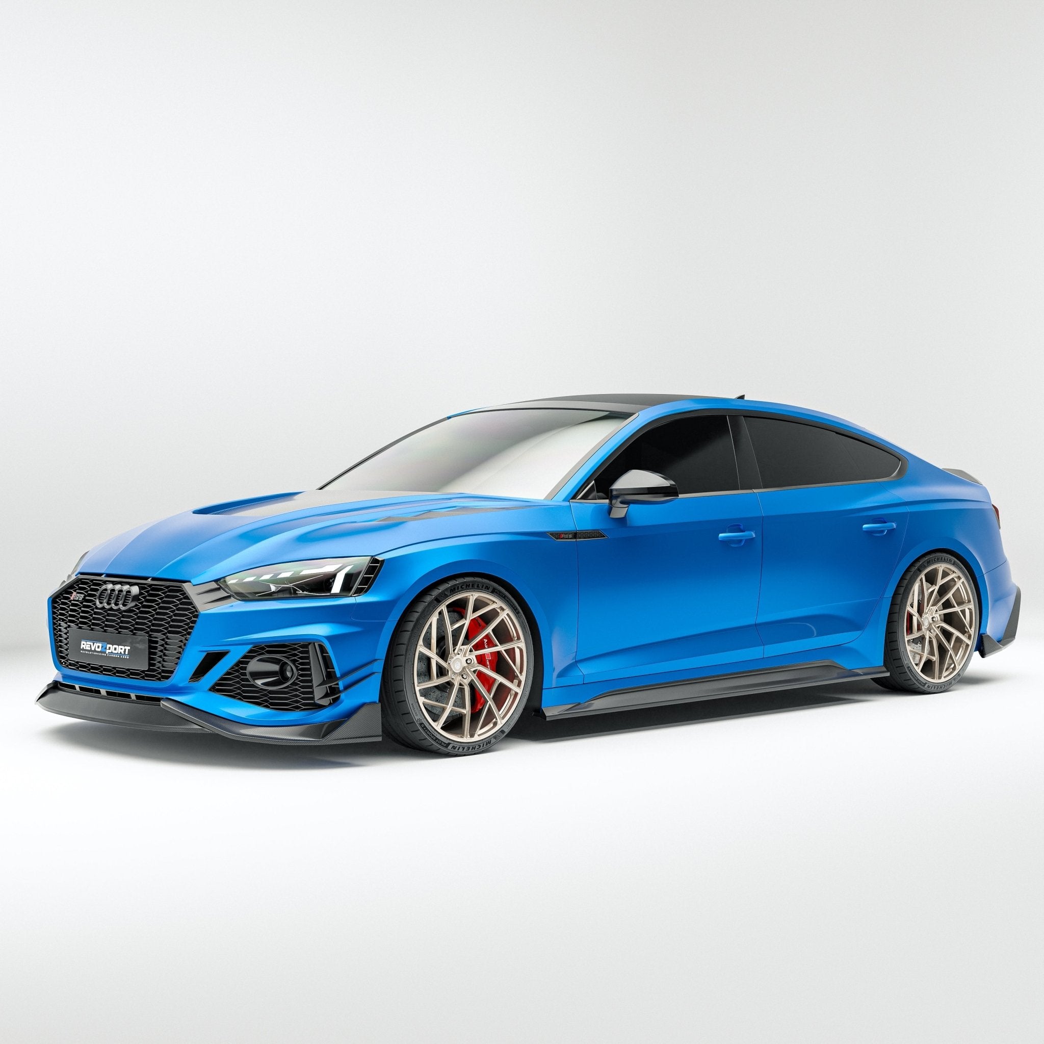 REVOZPORT - AUDI RS5 B9.5 CARBON FIBRE FRONT LIP - Aero Carbon UK