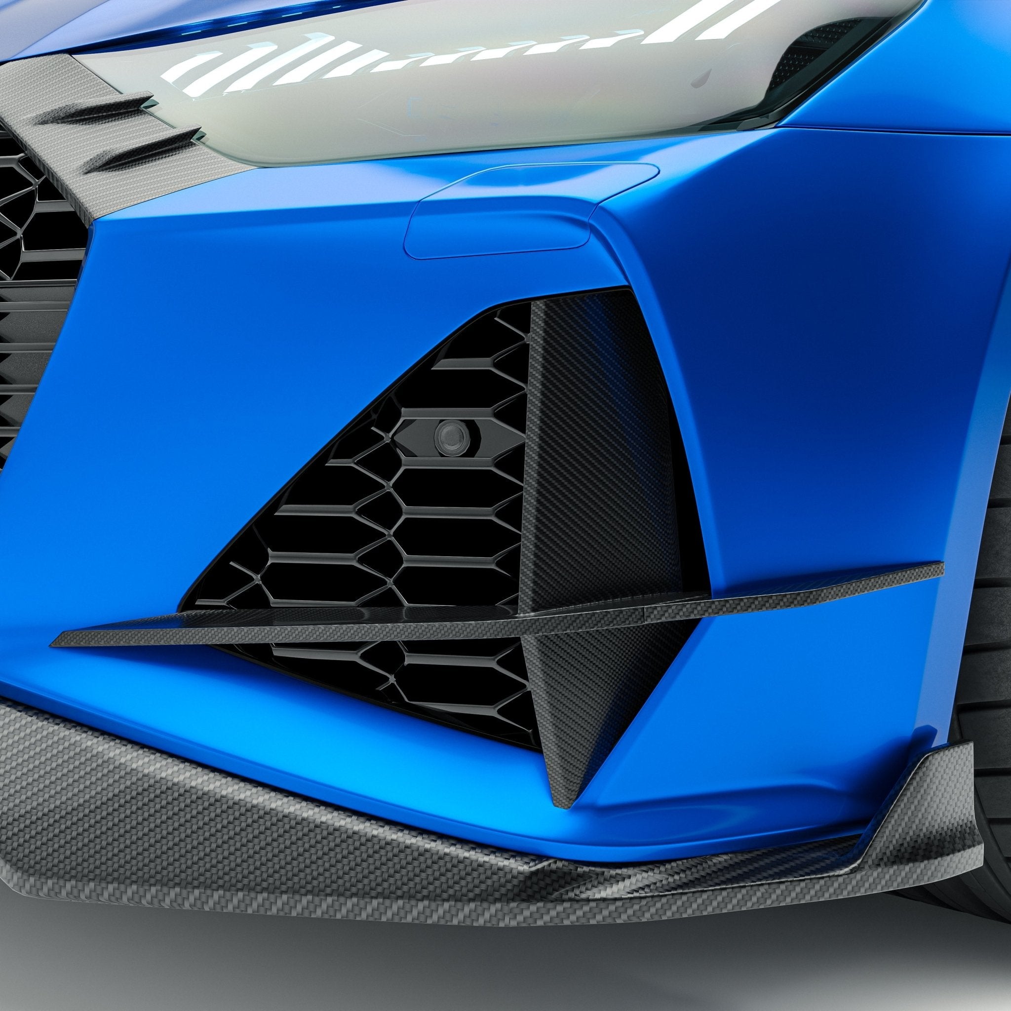 REVOZPORT - AUDI RS6 C8 DRY CARBON FIBER FRONT CANARDS - Aero Carbon UK