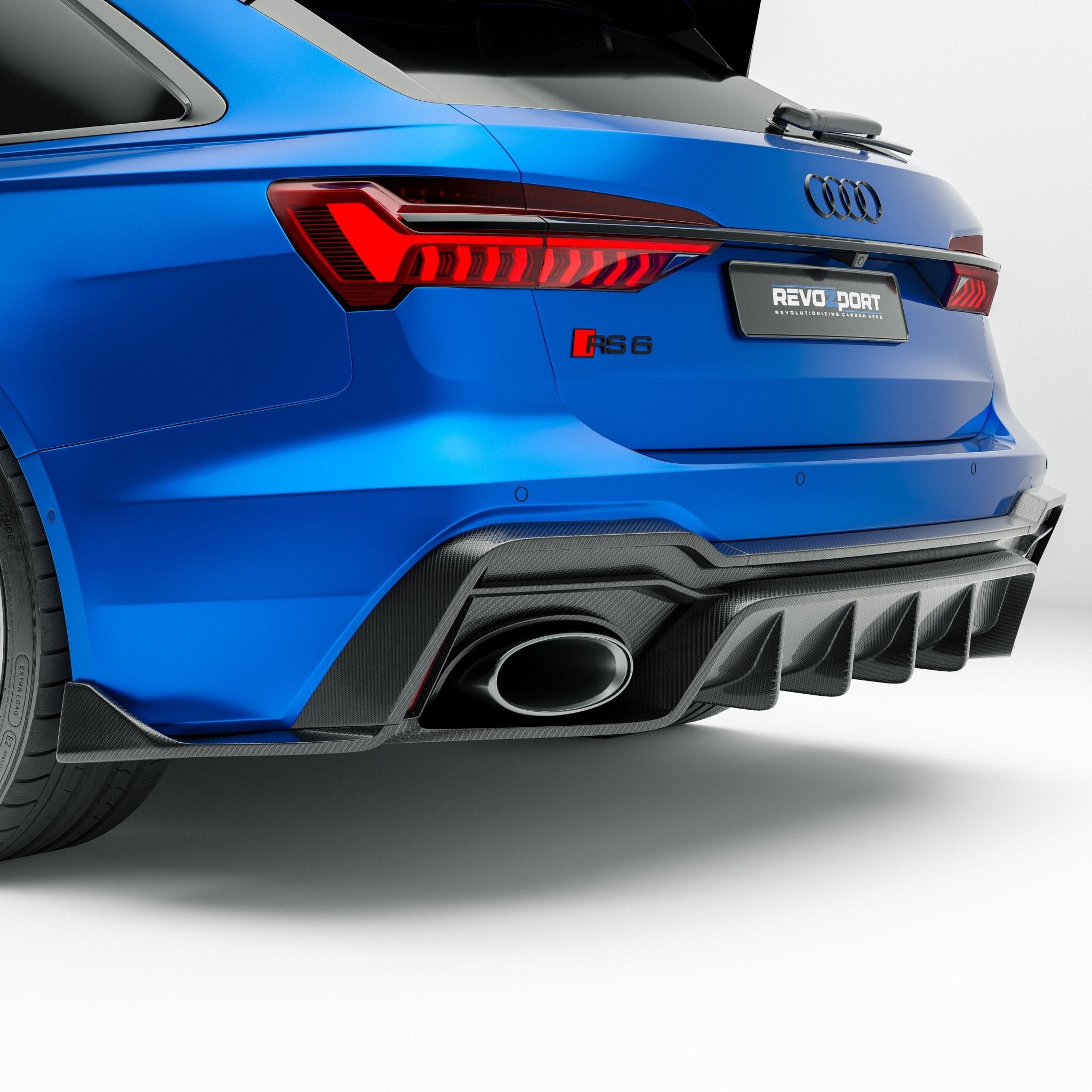 REVOZPORT - AUDI RS6 C8 DRY CARBON FIBER REAR DIFFUSER - Aero Carbon UK