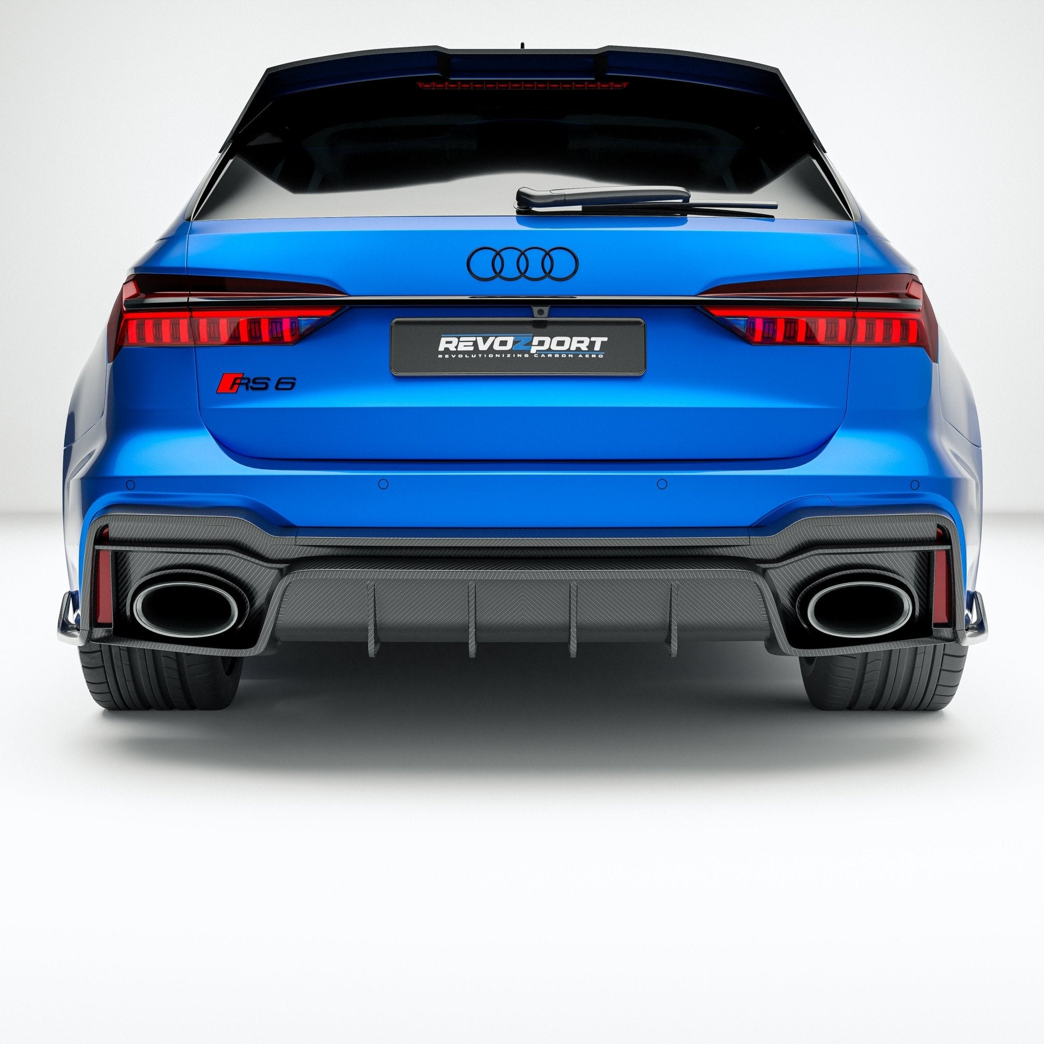 REVOZPORT - AUDI RS6 C8 DRY CARBON FIBER REAR DIFFUSER - Aero Carbon UK