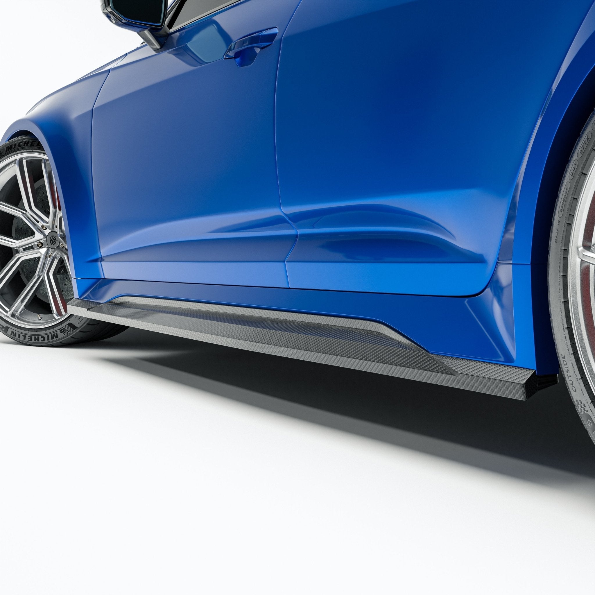 REVOZPORT - AUDI RS6 C8 DRY CARBON FIBER SIDE SKIRTS - Aero Carbon UK