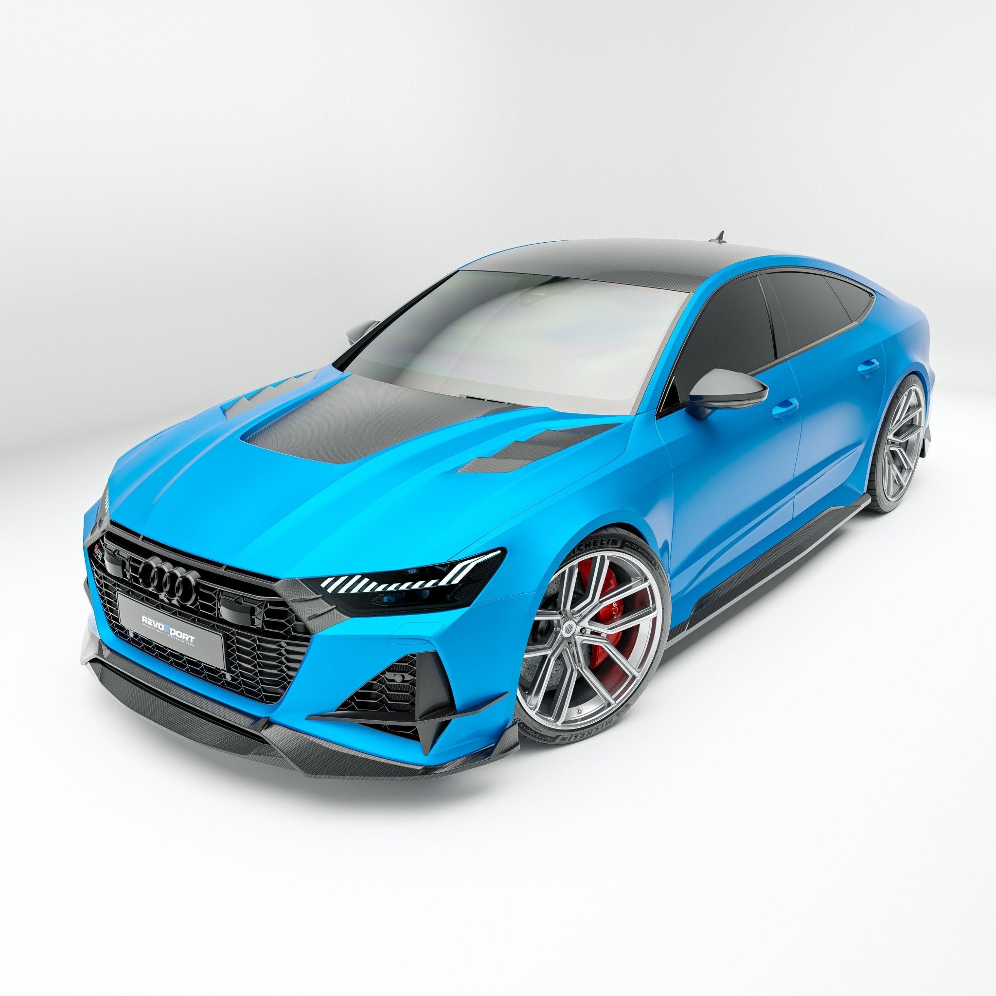 REVOZPORT - AUDI RS7 C8 DRY CARBON FIBER BONNET HOOD - Aero Carbon UK