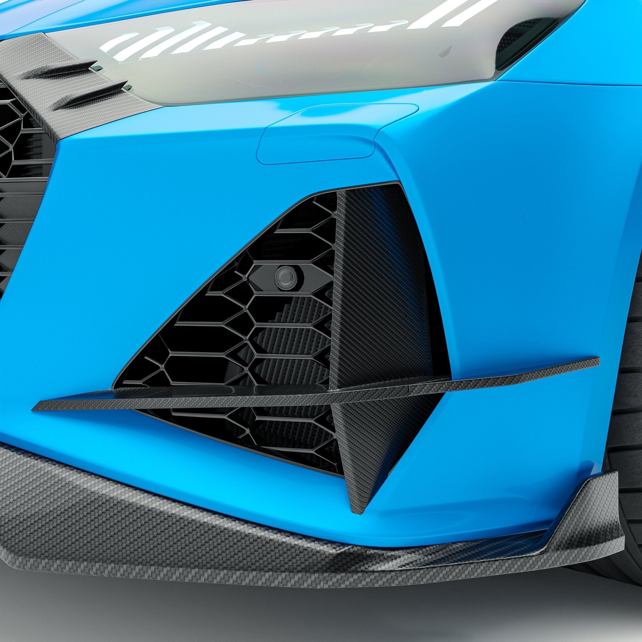 REVOZPORT - AUDI RS7 C8 DRY CARBON FIBER FRONT CANARDS - Aero Carbon UK