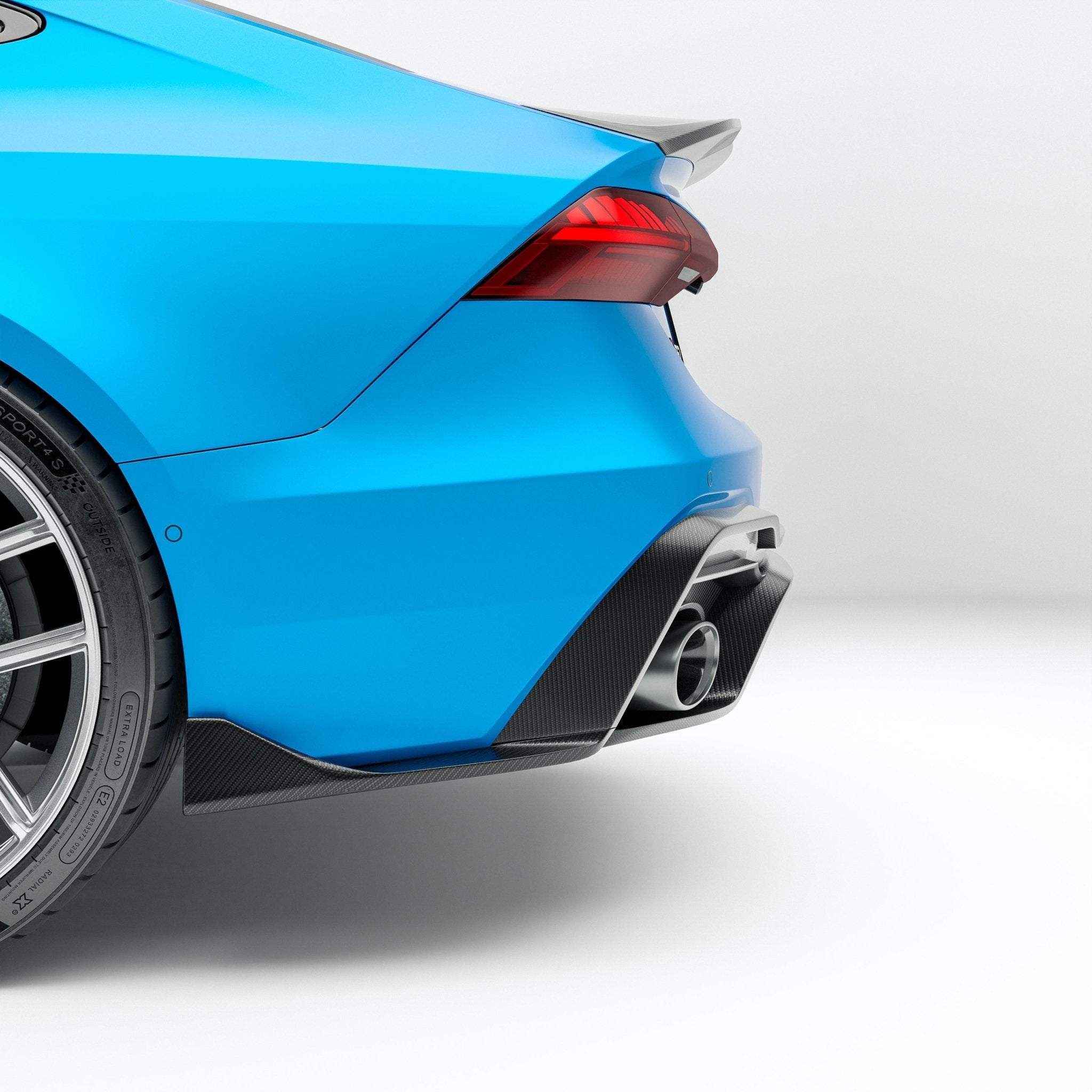 REVOZPORT - AUDI RS7 C8 DRY CARBON FIBER REAR DIFFUSER - Aero Carbon UK