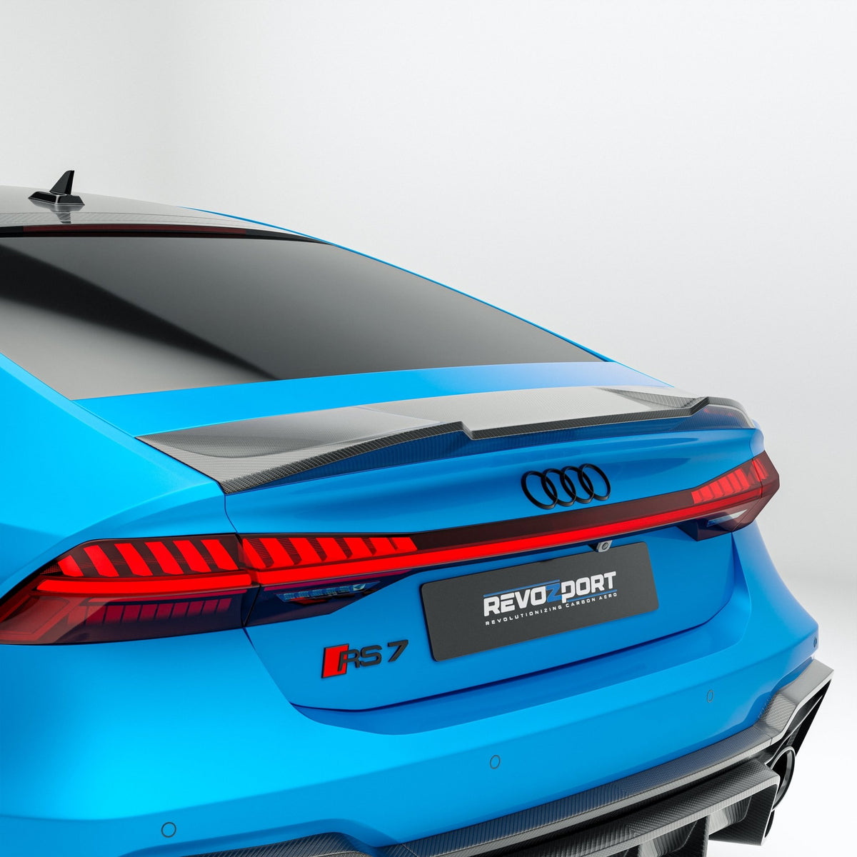 REVOZPORT - AUDI RS7 C8 DRY CARBON FIBER REAR SPOILER - Aero Carbon UK