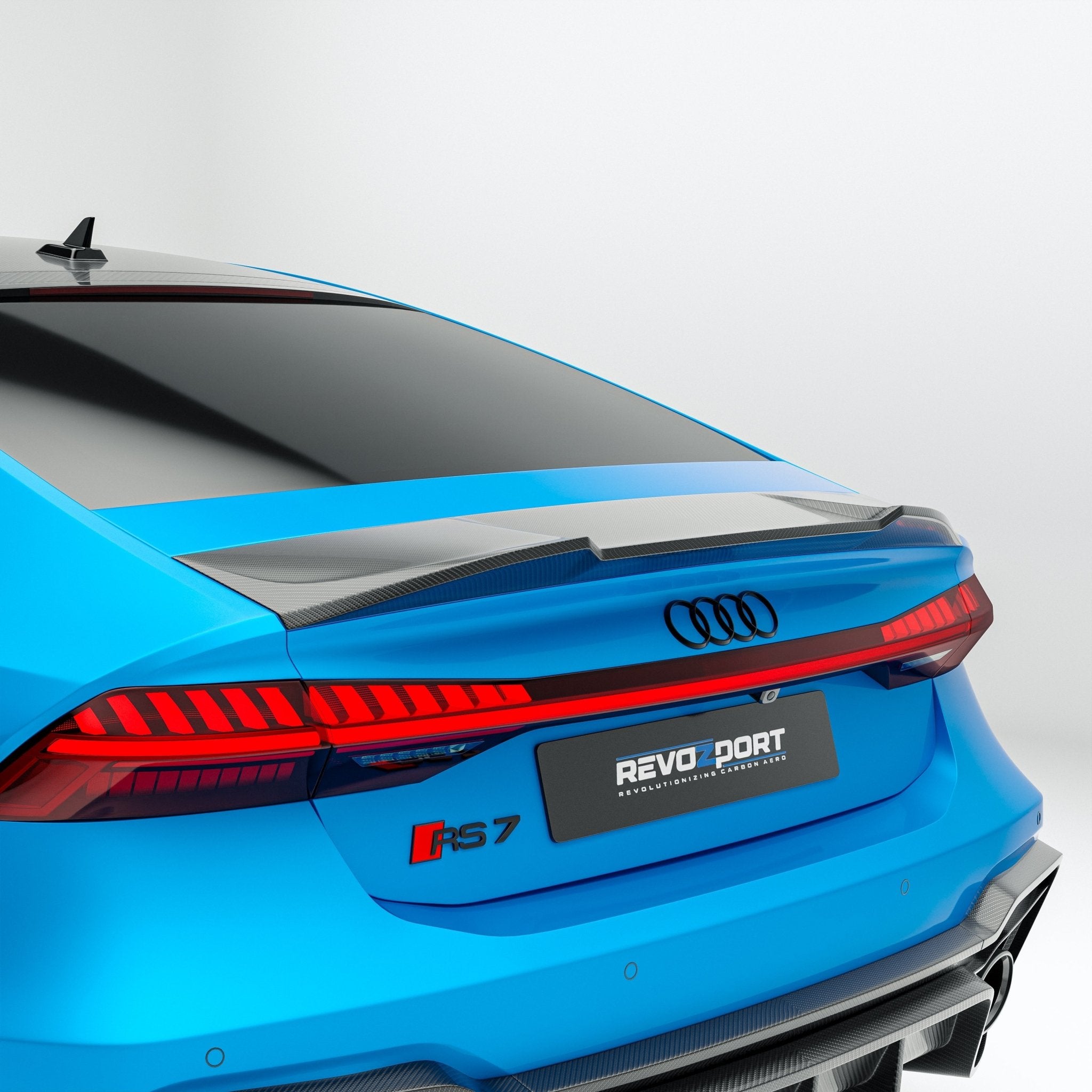 REVOZPORT - AUDI RS7 C8 DRY CARBON FIBER REAR SPOILER - Aero Carbon UK