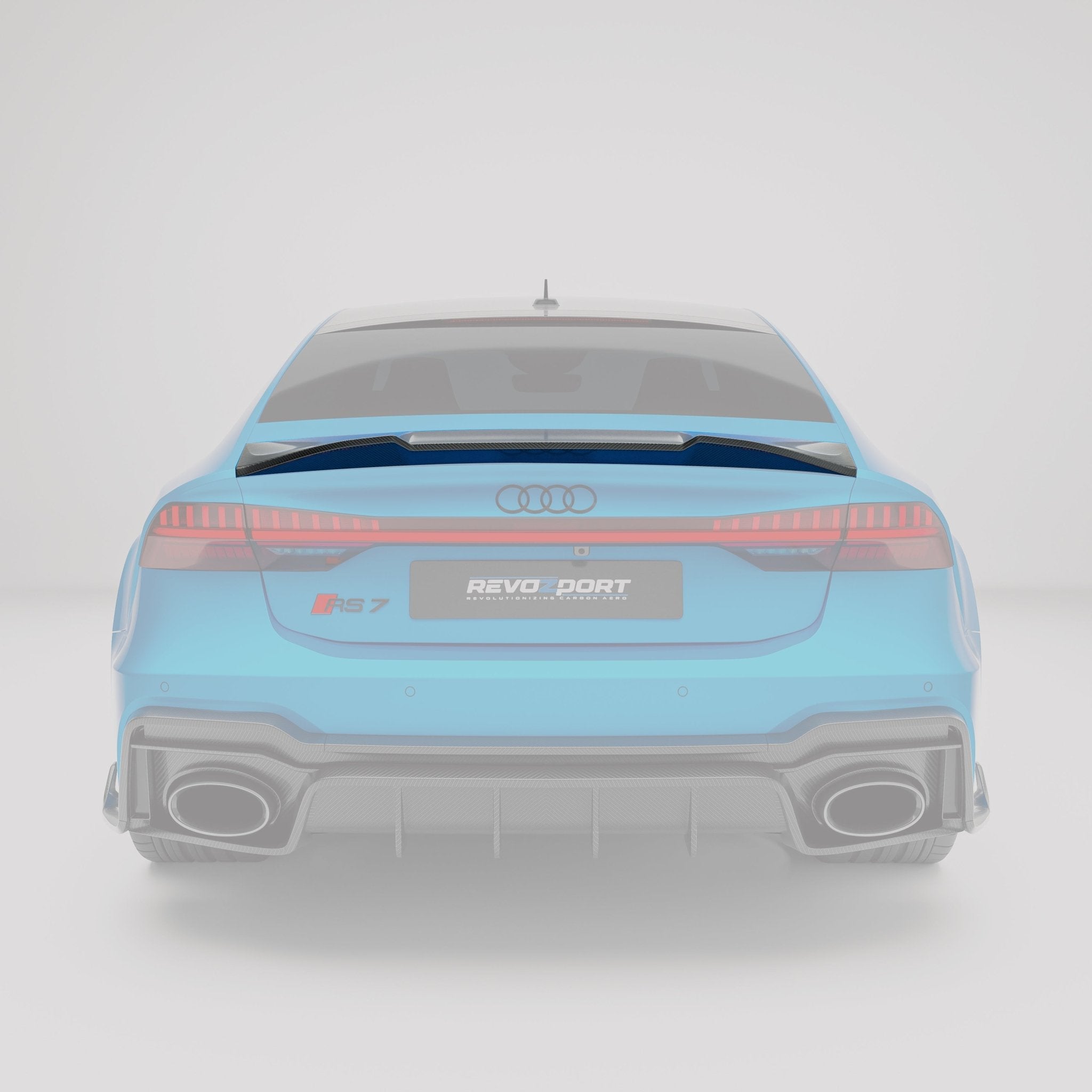 REVOZPORT - AUDI RS7 C8 DRY CARBON FIBER REAR SPOILER - Aero Carbon UK