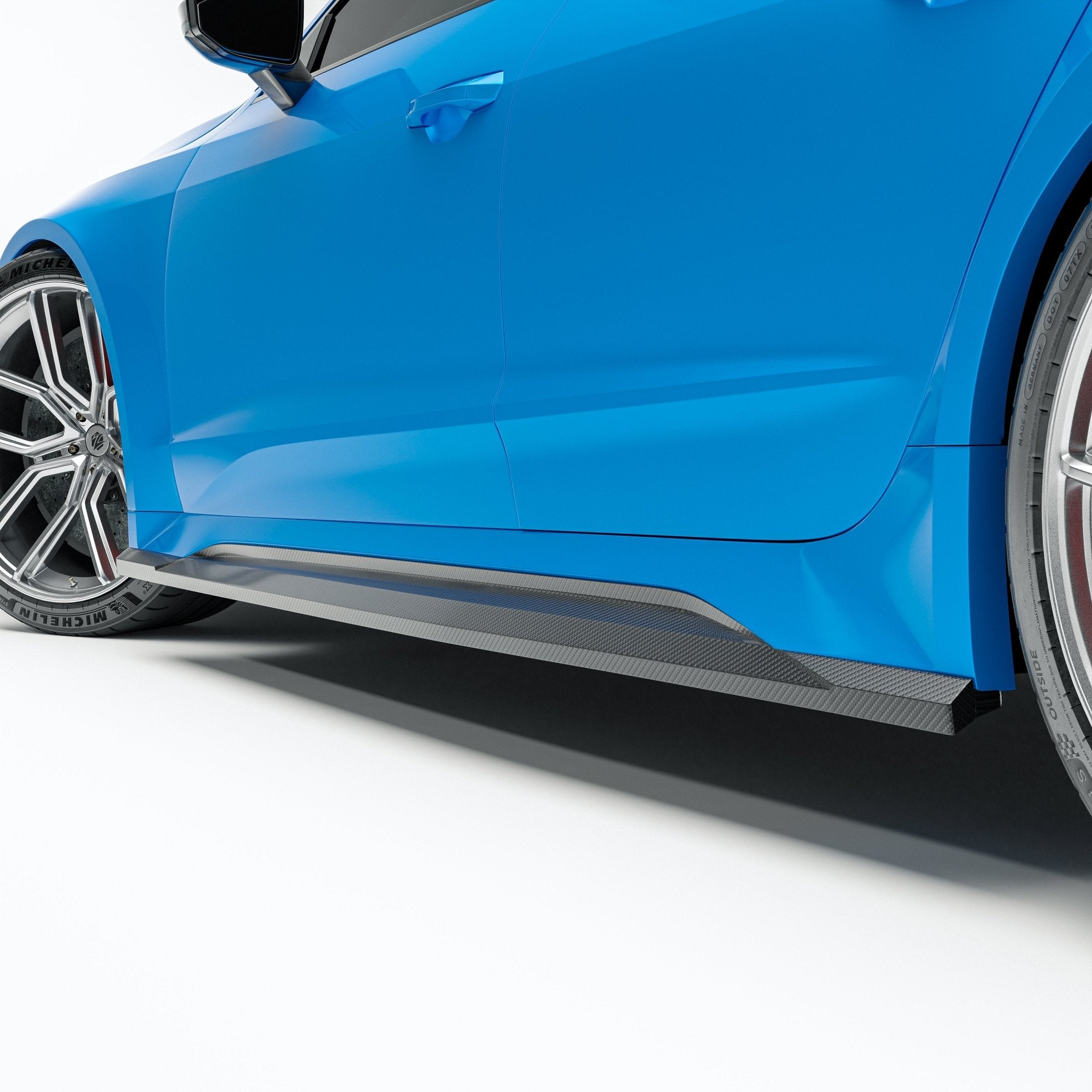 REVOZPORT - AUDI RS7 C8 DRY CARBON FIBER SIDE SKIRTS - Aero Carbon UK