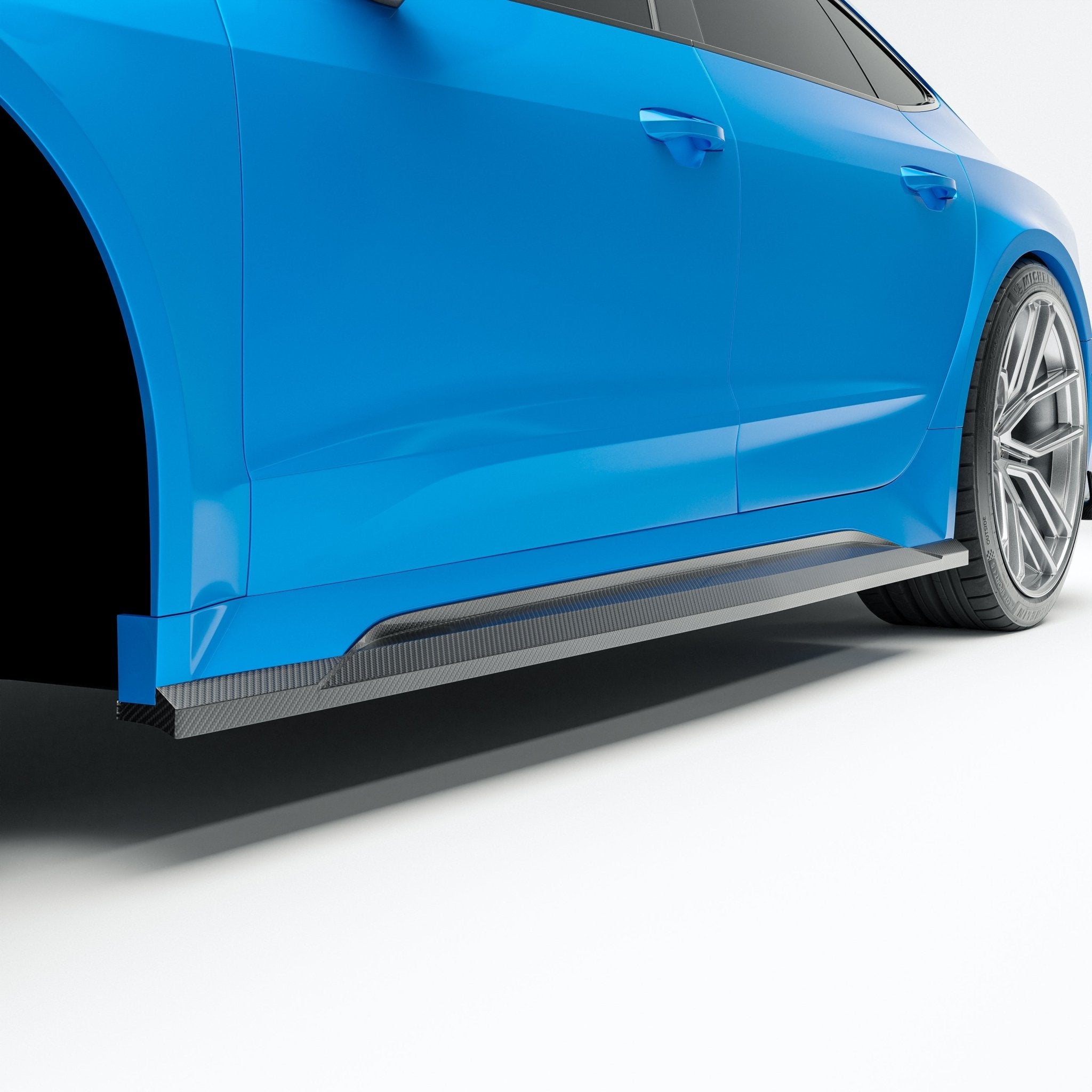 REVOZPORT - AUDI RS7 C8 DRY CARBON FIBER SIDE SKIRTS - Aero Carbon UK