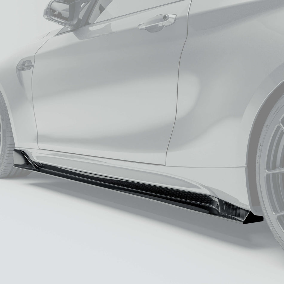 REVOZPORT - BMW M2 COMPETITION F87 CARBON FIBER SIDE SKIRTS - Aero Carbon UK