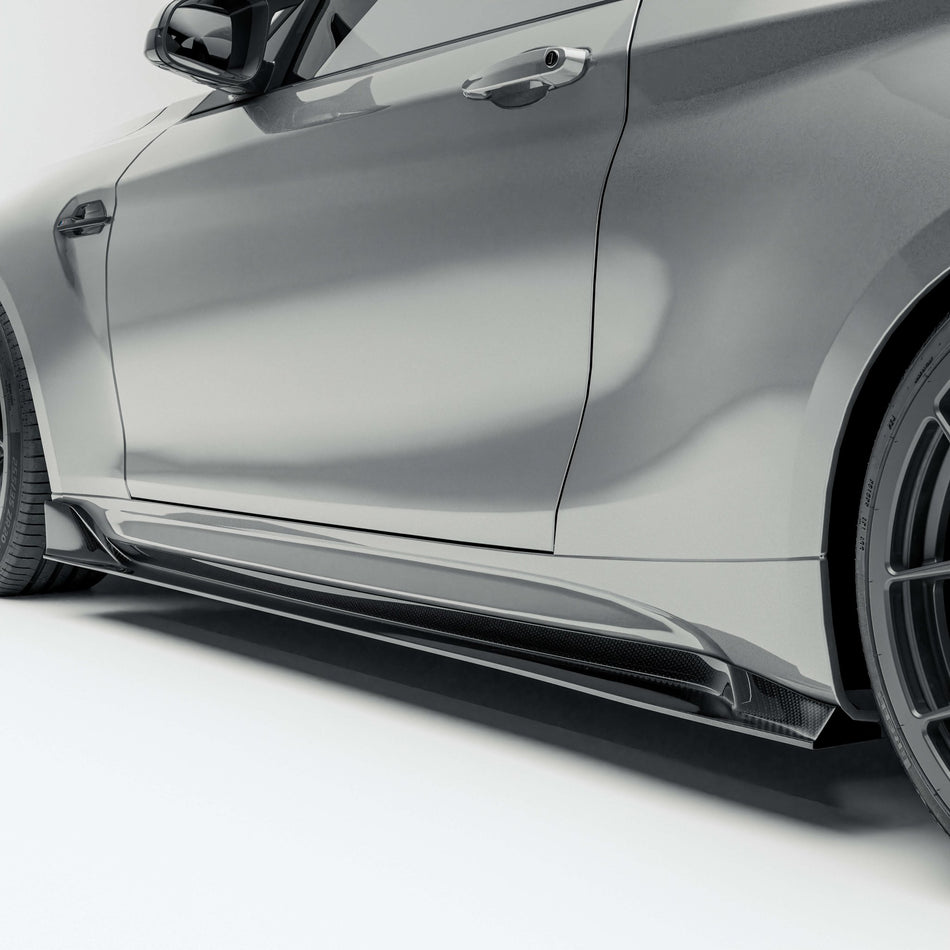 REVOZPORT - BMW M2 COMPETITION F87 CARBON FIBER SIDE SKIRTS - Aero Carbon UK
