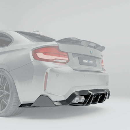 REVOZPORT - BMW M2 F87 N55 CARBON FIBER REAR DIFFUSER - Aero Carbon UK