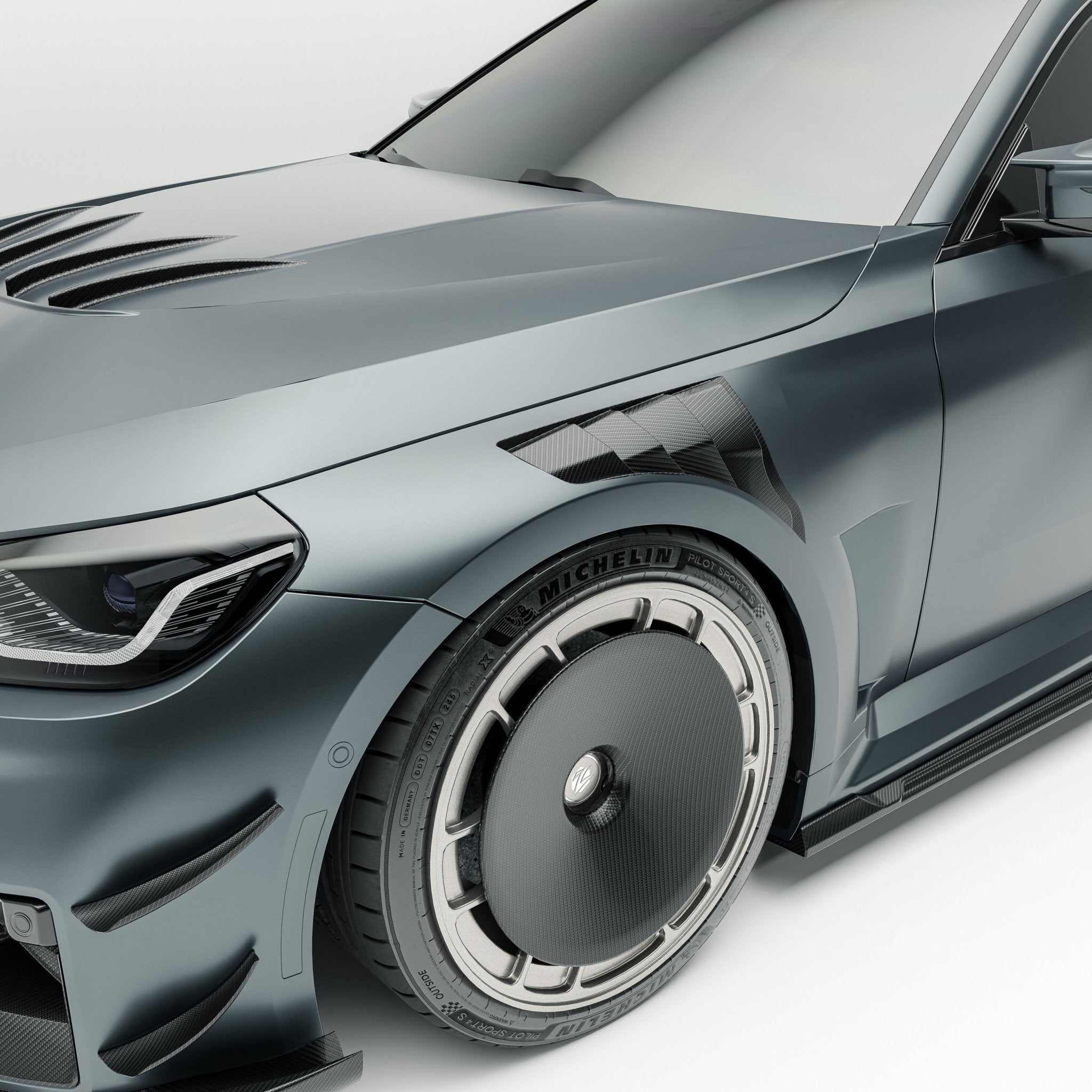 REVOZPORT - BMW M2 G87 CARBON FIBER SIDE FENDER WINGS ( AERO KIT ) - Aero Carbon UK