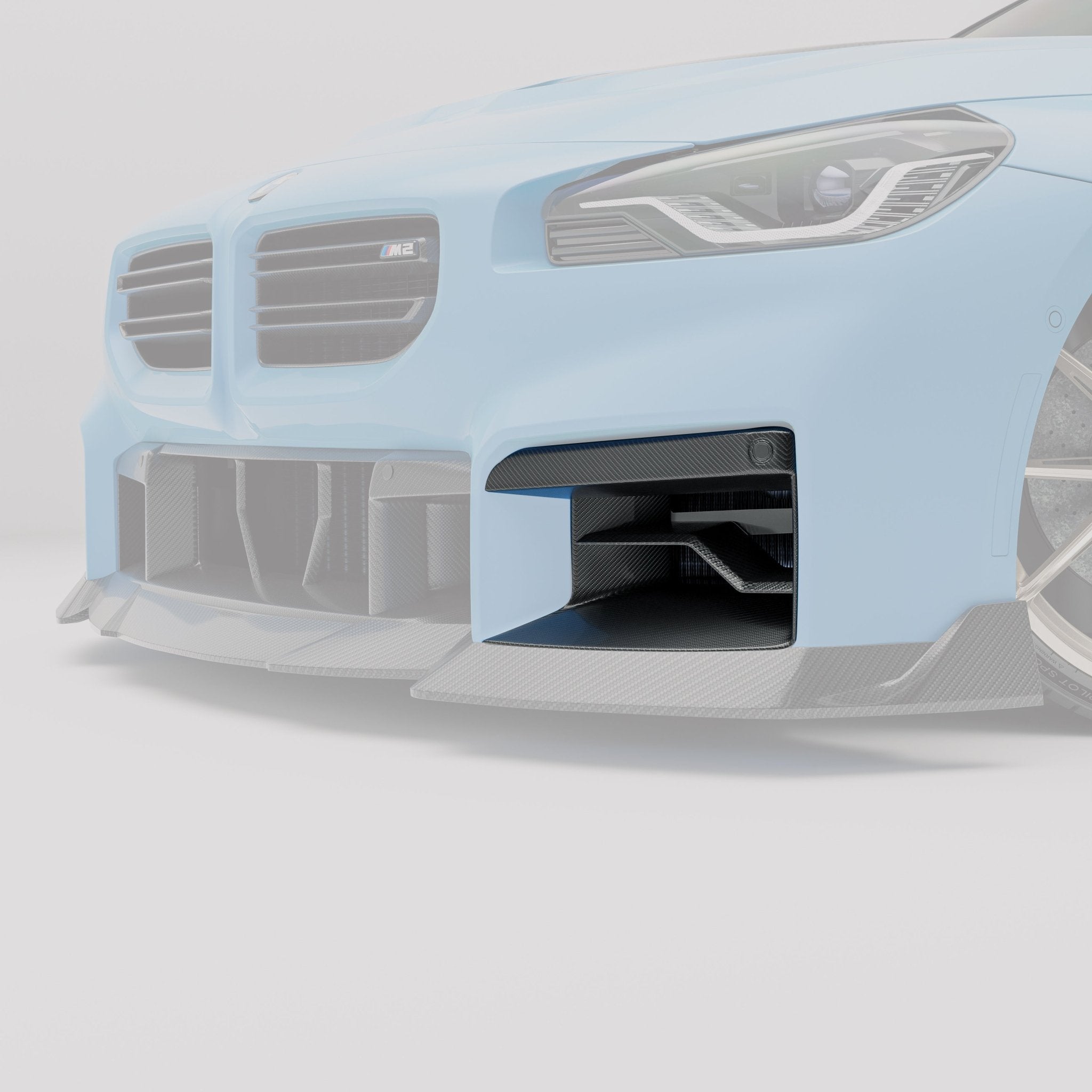 REVOZPORT - BMW M2 G87 CARBON FIBRE FRONT INLETS - Aero Carbon UK