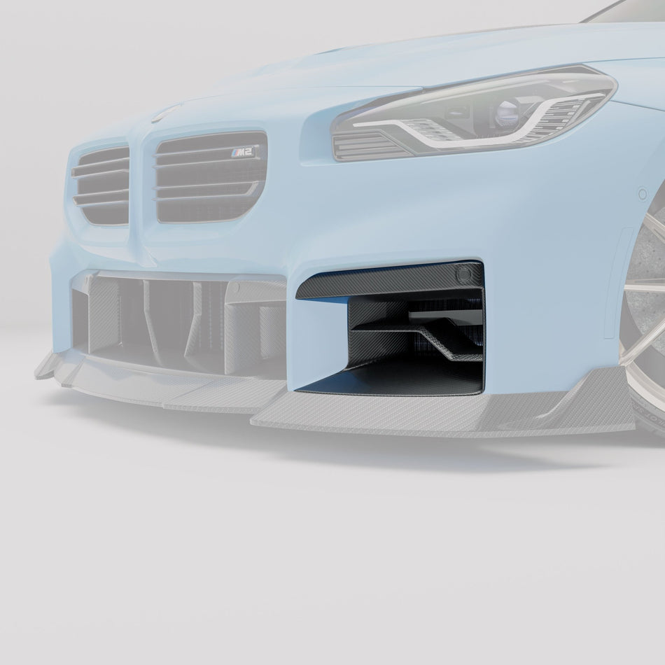 REVOZPORT - BMW M2 G87 CARBON FIBRE FRONT INLETS - Aero Carbon UK