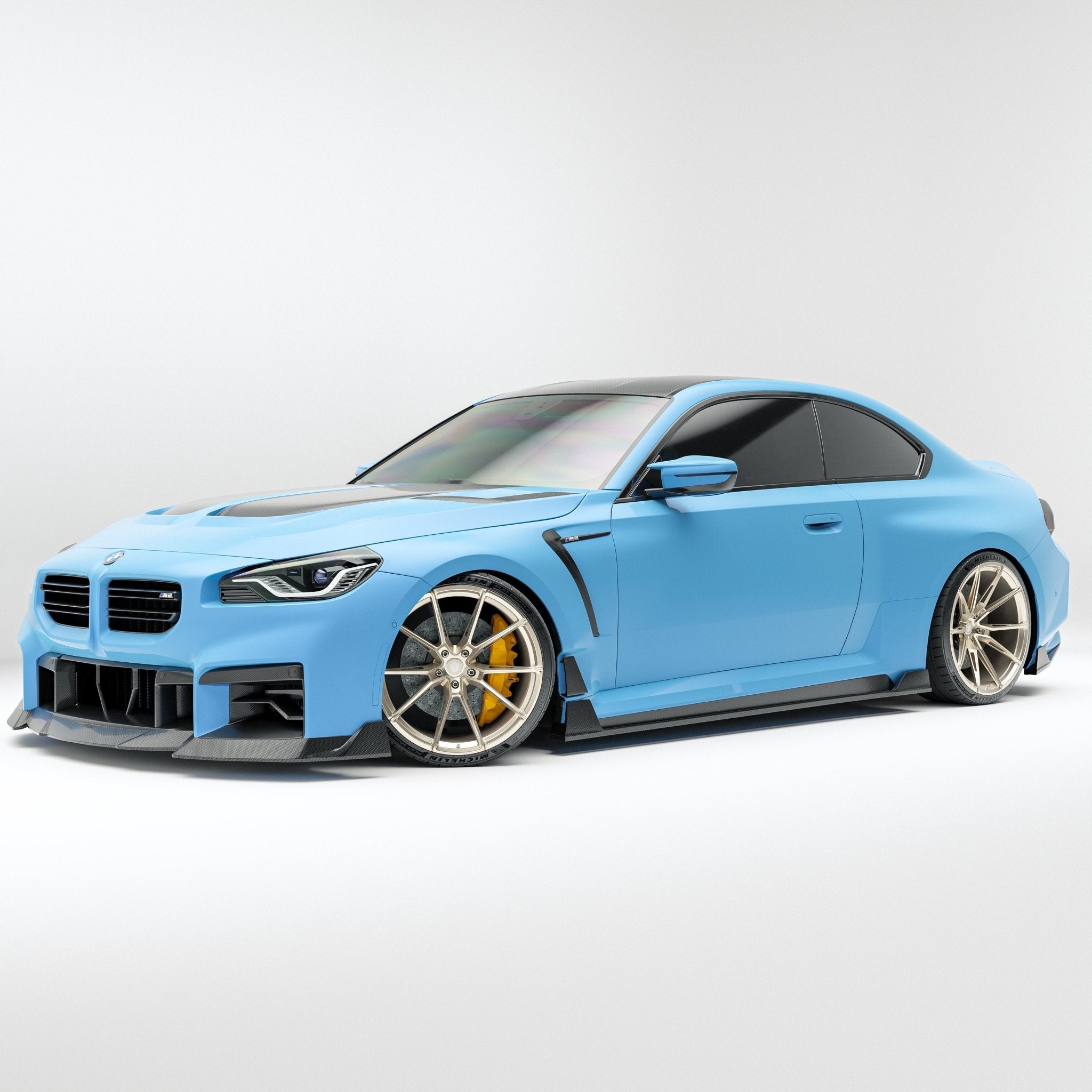 REVOZPORT - BMW M2 G87 CARBON FIBRE SIDE SKIRTS - Aero Carbon UK