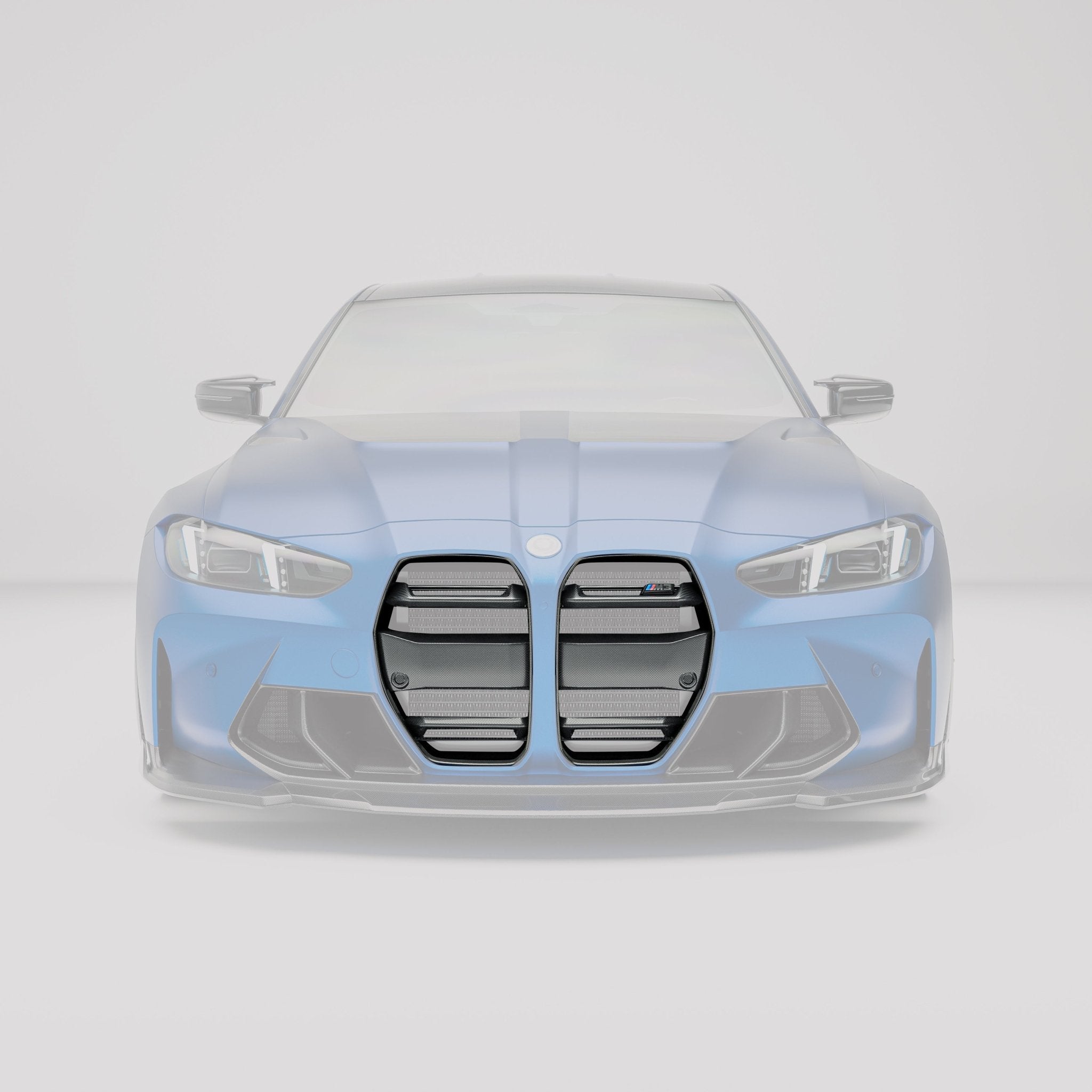 REVOZPORT - BMW M3 G80 DRY CARBON FIBER FRONT GRILLE (WITHOUT ACC) - Aero Carbon UK