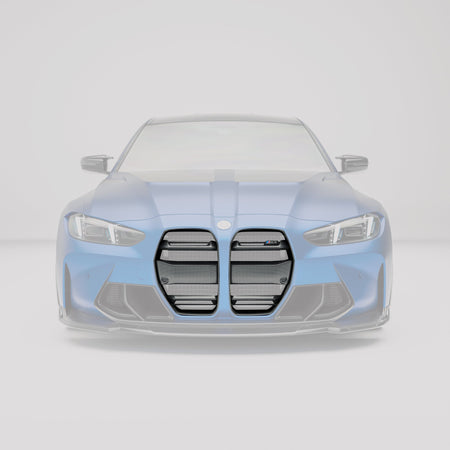 REVOZPORT - BMW M3 G80 DRY CARBON FIBER FRONT GRILLE (WITHOUT ACC) - Aero Carbon UK