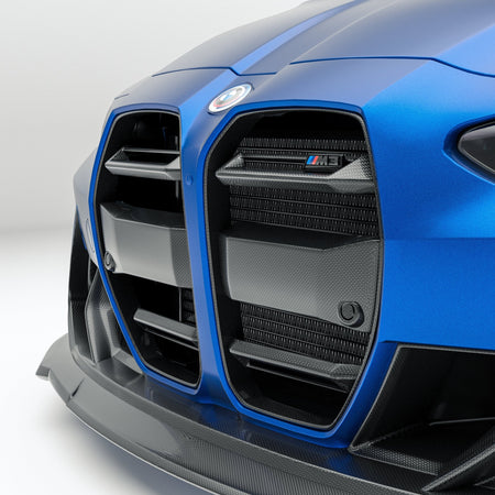 REVOZPORT - BMW M3 G80 DRY CARBON FIBER FRONT GRILLE (WITHOUT ACC) - Aero Carbon UK
