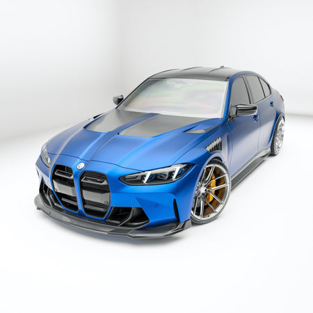 REVOZPORT - BMW M3 G80 DRY CARBON FIBER FRONT LIP - Aero Carbon UK