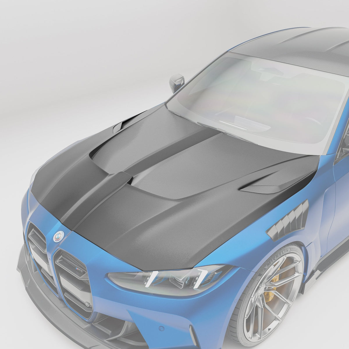 REVOZPORT - BMW M3 G80 DRY CARBON FIBER HOOD BONNET - Aero Carbon UK