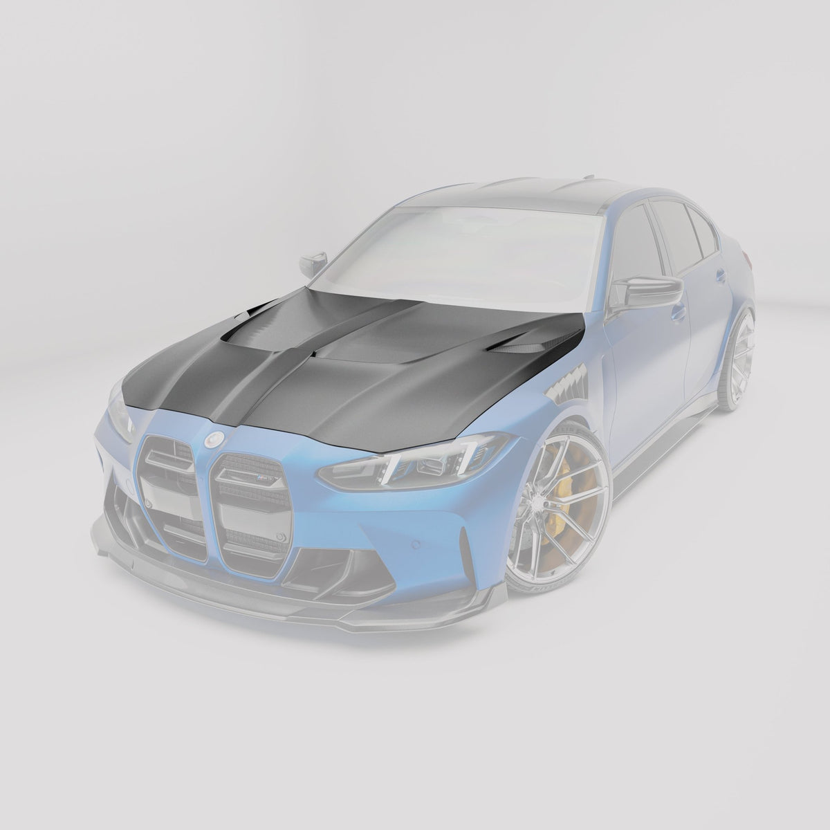 REVOZPORT - BMW M3 G80 DRY CARBON FIBER HOOD BONNET - Aero Carbon UK