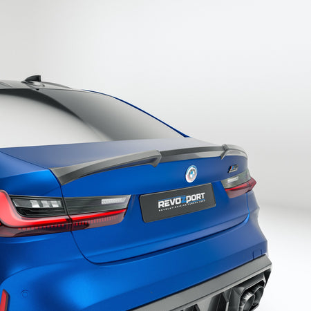REVOZPORT - BMW M3 G80 DRY CARBON FIBER REAR SPOILER - Aero Carbon UK
