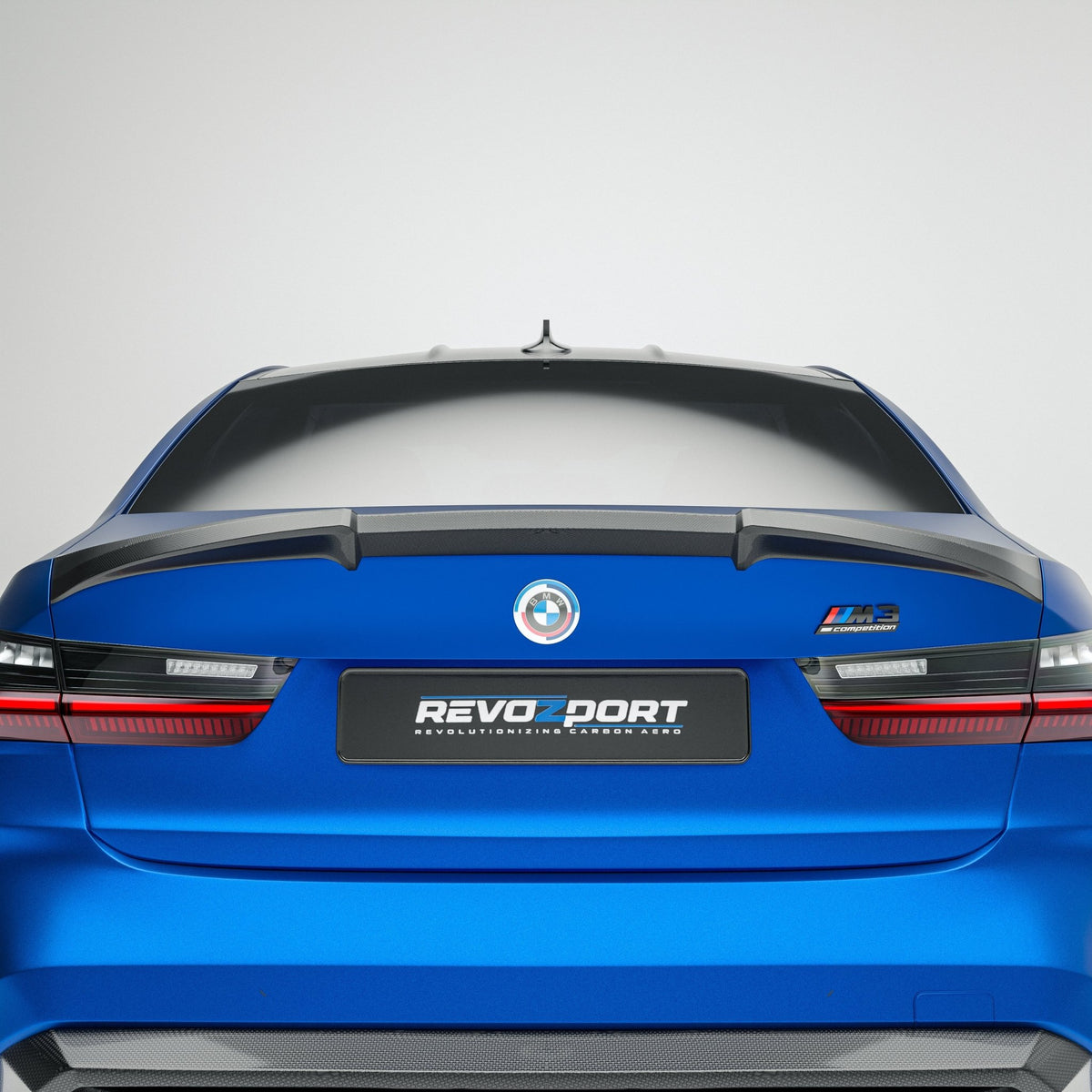 REVOZPORT - BMW M3 G80 DRY CARBON FIBER REAR SPOILER - Aero Carbon UK