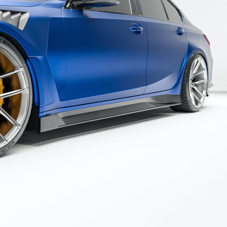 REVOZPORT - BMW M3 G80 DRY CARBON FIBER SIDE SKIRTS - Aero Carbon UK