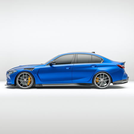 REVOZPORT - BMW M3 G80 DRY CARBON FIBER SIDE SKIRTS - Aero Carbon UK