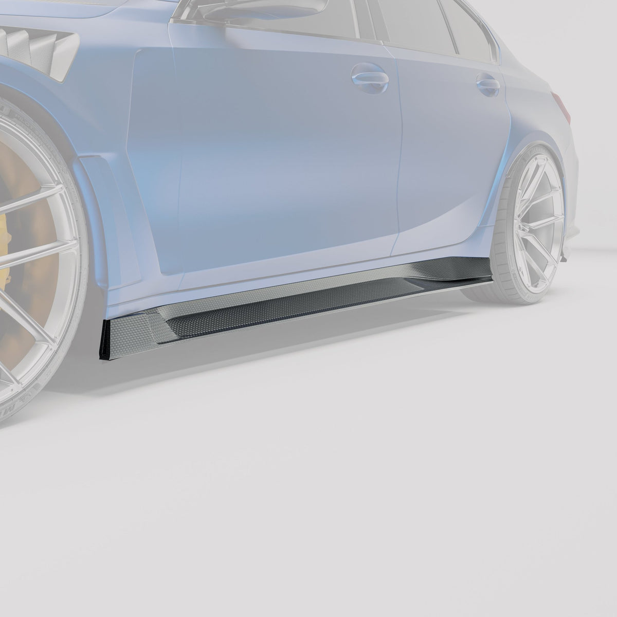 REVOZPORT - BMW M3 G80 DRY CARBON FIBER SIDE SKIRTS - Aero Carbon UK