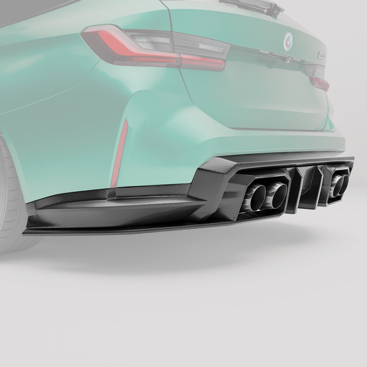 REVOZPORT - BMW M3 G81 CARBON FIBER REAR DIFFUSER - Aero Carbon UK