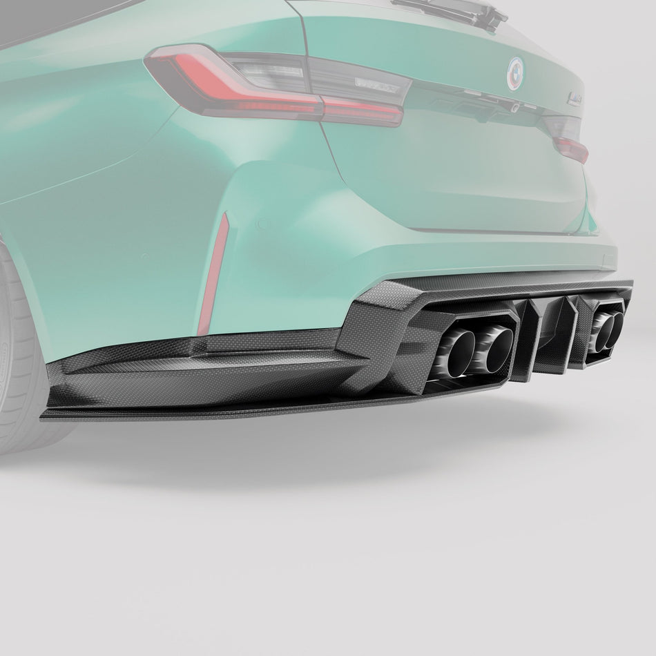 REVOZPORT - BMW M3 G81 CARBON FIBER REAR DIFFUSER - Aero Carbon UK