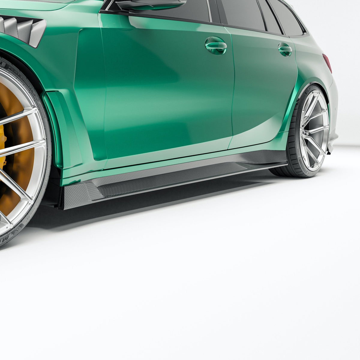 REVOZPORT - BMW M3 G81 CARBON FIBER SIDE SKIRTS - Aero Carbon UK