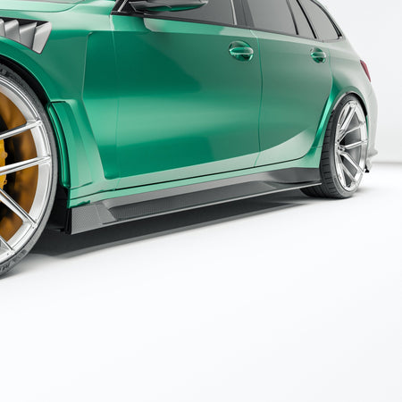 REVOZPORT - BMW M3 G81 CARBON FIBER SIDE SKIRTS - Aero Carbon UK
