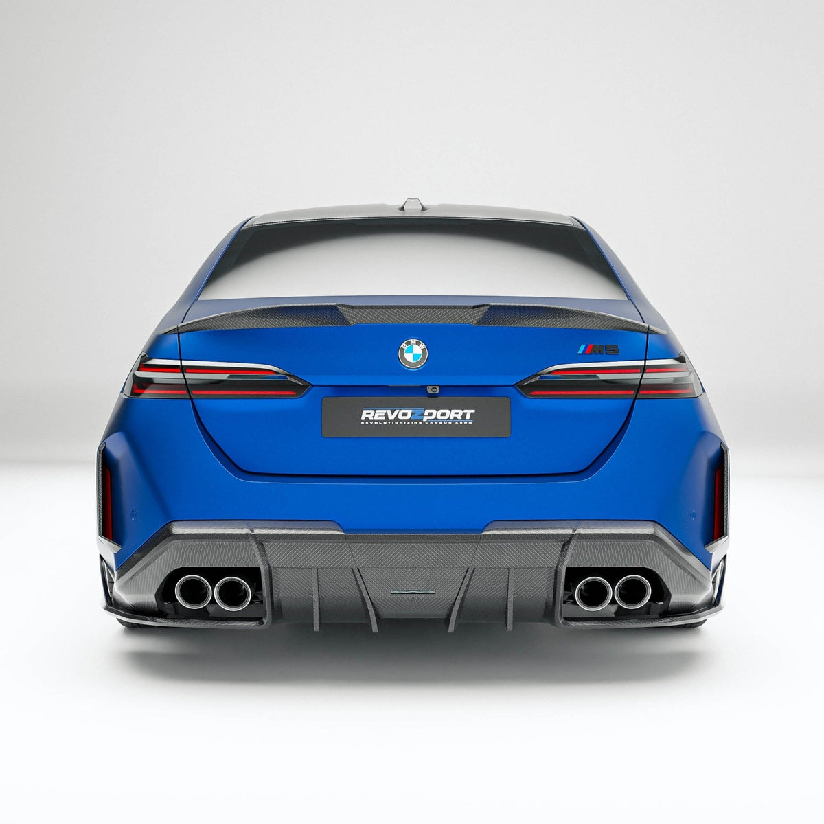 REVOZPORT - BMW M5 G90 DRY CARBON FIBER REAR DIFFUSER - Aero Carbon UK