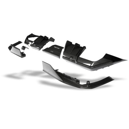 REVOZPORT - BMW M5 G90 DRY CARBON FIBER REAR DIFFUSER - Aero Carbon UK