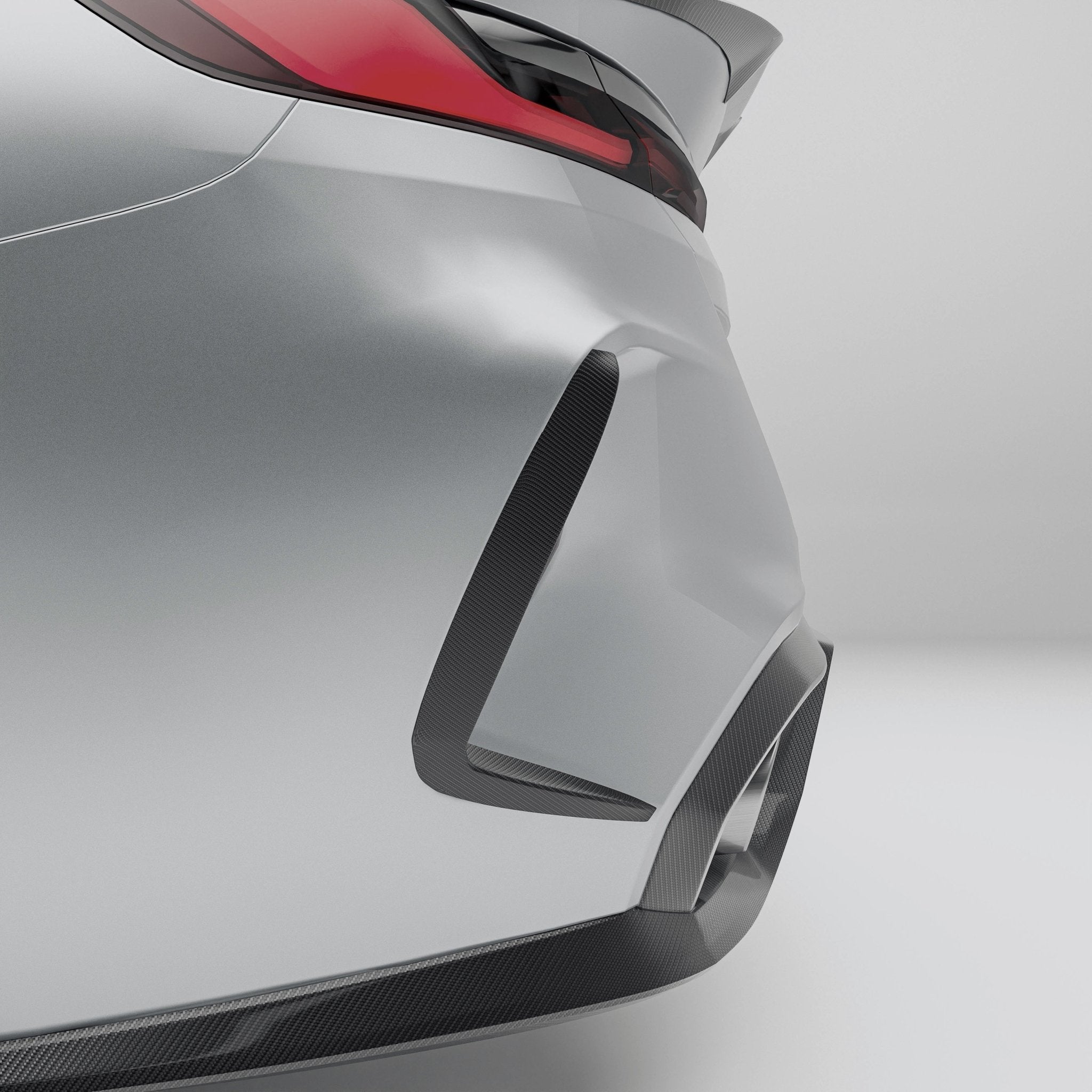 REVOZPORT - BMW M8 F91 / F92 CARBON FIBRE REAR BUMPER CANARDS - Aero Carbon UK