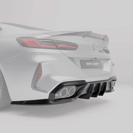 REVOZPORT - BMW M8 F91 / F92 CARBON FIBRE REAR DIFFUSER - Aero Carbon UK
