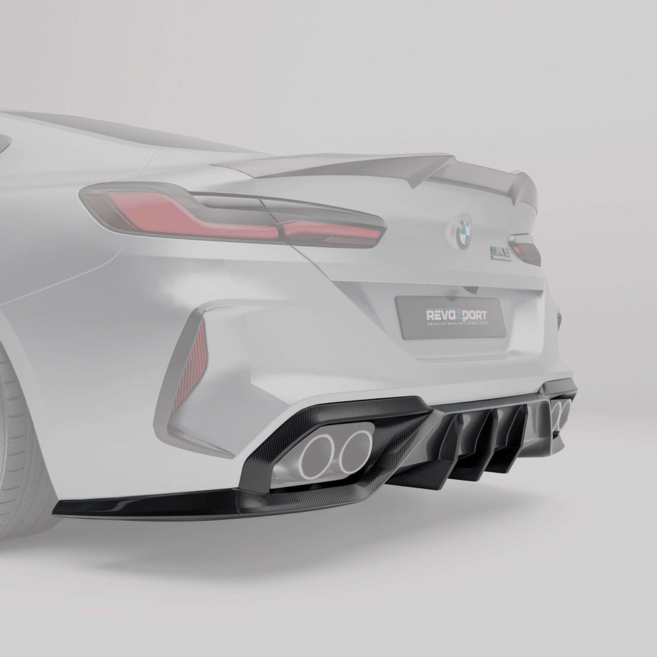 REVOZPORT - BMW M8 F91 / F92 CARBON FIBRE REAR DIFFUSER - Aero Carbon UK
