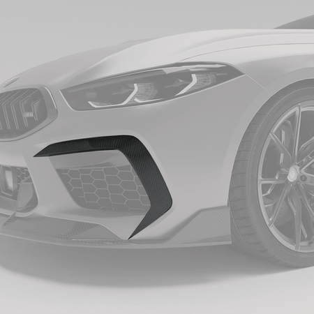 REVOZPORT - BMW M8 F91 / F92 / F93 CARBON FIBRE FRONT CANARDS - Aero Carbon UK