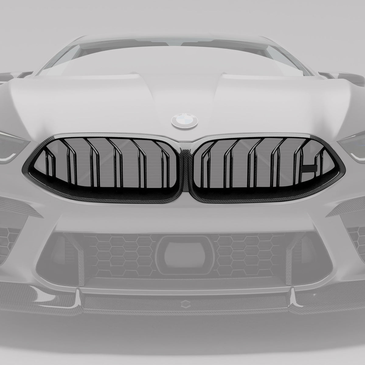 REVOZPORT - BMW M8 F91 / F92 / F93 CARBON FIBRE FRONT GRILLE - Aero Carbon UK