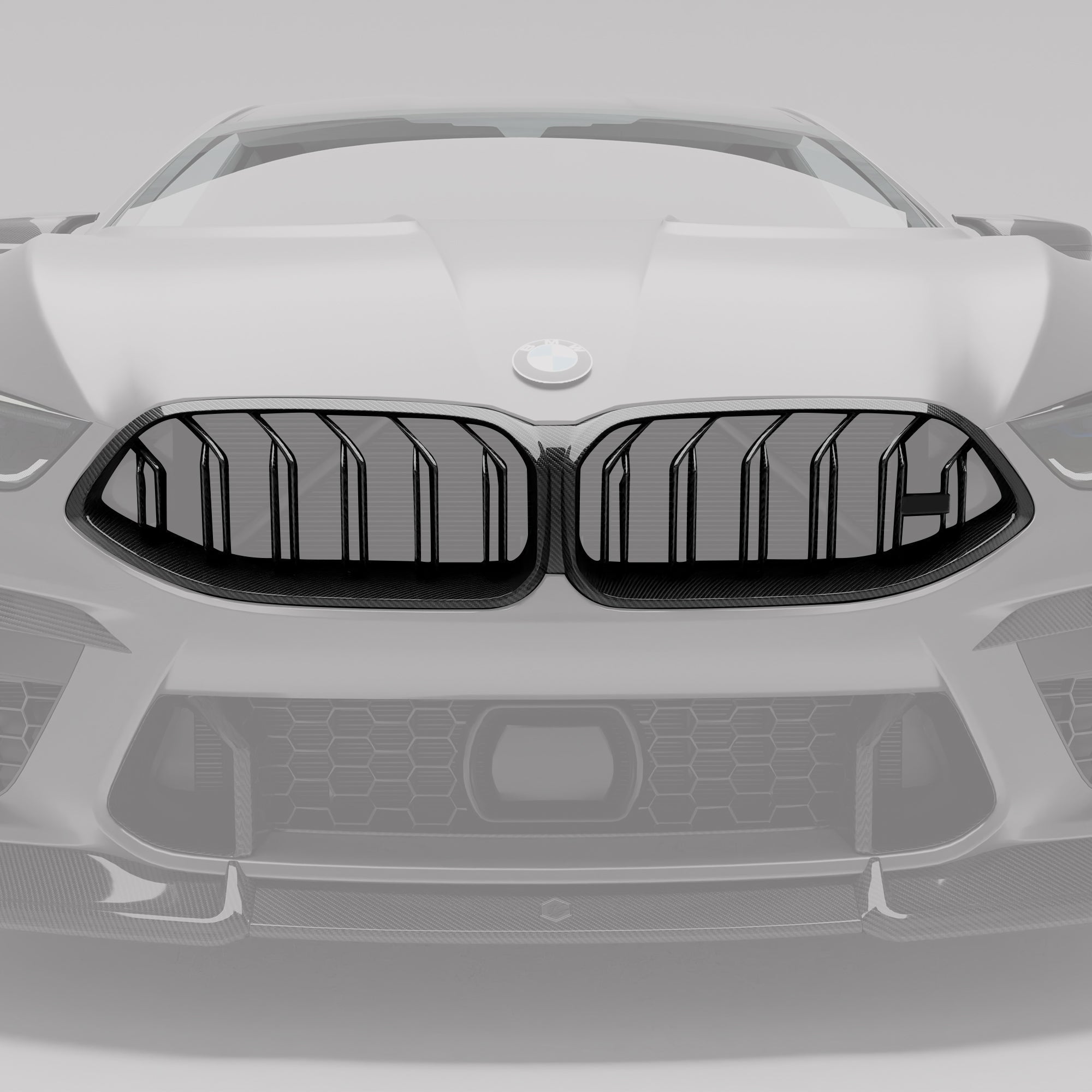 REVOZPORT - BMW M8 F91 / F92 / F93 CARBON FIBRE FRONT GRILLE - Aero Carbon UK