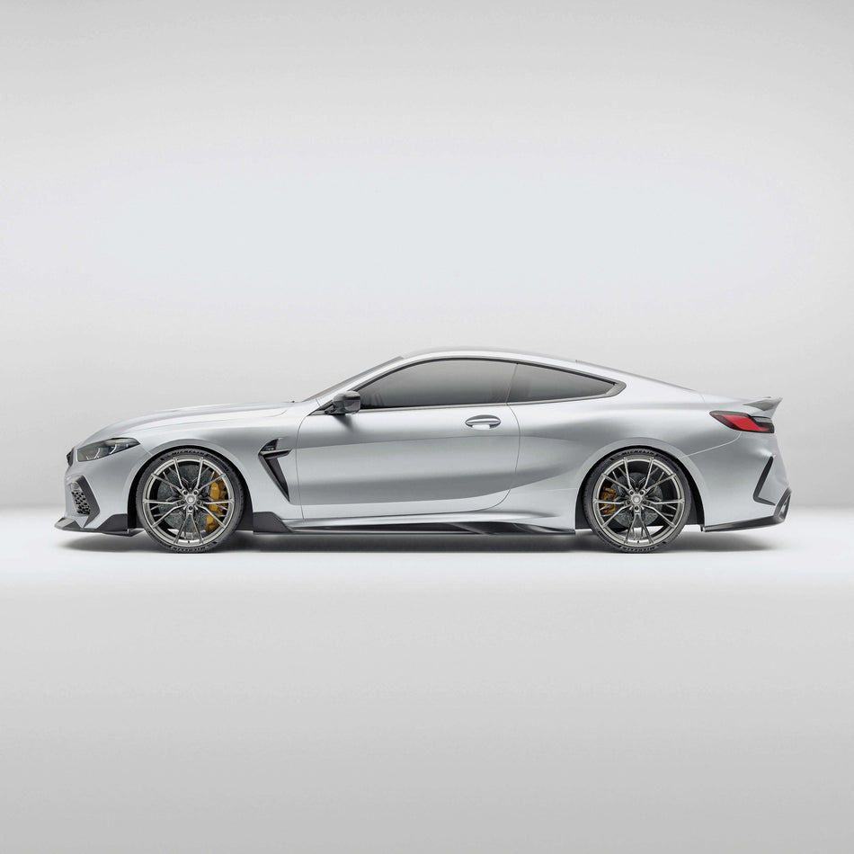 REVOZPORT - BMW M8 F91 / F92 / G14 / G15 CARBON FIBRE SIDE SKIRTS - Aero Carbon UK