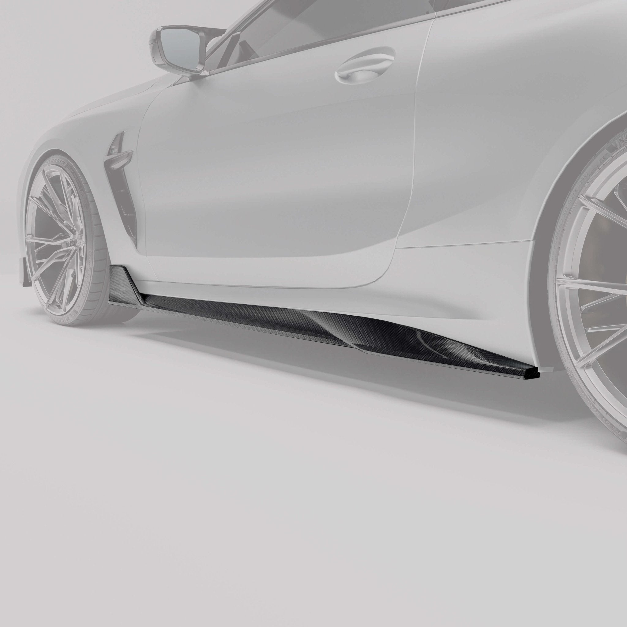 REVOZPORT - BMW M8 F91 / F92 / G14 / G15 CARBON FIBRE SIDE SKIRTS - Aero Carbon UK