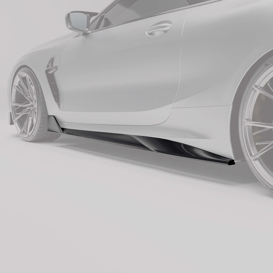 REVOZPORT - BMW M8 F91 / F92 / G14 / G15 CARBON FIBRE SIDE SKIRTS - Aero Carbon UK
